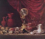 PEREDA, Antonio de Stiil-life with a Pendulum sg oil on canvas